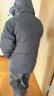 鴨鴨羽絨服男短款冬季保暖加厚中年商務(wù)休閑時(shí)尚寬松連帽老年爸爸外套 曬單實(shí)拍圖