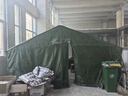 什嘉航戶(hù)外工地施工加厚防雨帆布大帳篷應急救災工程民用冬季保暖棉帳篷 鍍鋅圓管加厚防水牛津4*5 曬單實(shí)拍圖
