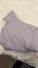 茵曼2025冬季女裝新款襯衫式輕薄無(wú)膽防絨羽絨服菱格短款外套 紫色 S 【偏大,建議拍小一碼】 曬單實(shí)拍圖