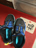 特步童鞋男童大魔王網(wǎng)革籃球鞋足弓支撐運動(dòng)鞋 黑/里昂藍/芒果黃 37 曬單實(shí)拍圖