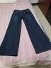 夢(mèng)舒雅一體絨加厚丨深藍軟牛仔闊腿褲冬季高腰加絨保暖有型寬松闊腿褲 曬單實(shí)拍圖