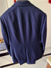 雅戈爾（YOUNGOR）套西上衣男630F款二粒單排扣修身版商務(wù)西服純綿羊毛舒適易打理 深藍 M 170/92A 曬單實(shí)拍圖