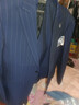 SUSTYLE高端品牌西服套裝男士三件套商務(wù)休閑西裝職業(yè)正裝修身 藍色 【禮盒裝】 6XL 曬單實(shí)拍圖
