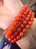 石玥珠寶收藏級6-6.5mm保山南紅瑪瑙手串轉運珠手鏈項鏈男女士款禮物 曬單實(shí)拍圖