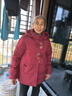 唐致中老年羽絨服女短款新中式媽媽冬季外套60歲老人奶奶太太加厚冬裝 【新國標90絨】酒紅 XL 【建議85-105斤】送運費險 曬單實(shí)拍圖