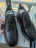 紅蜻蜓休閑皮鞋男25新款男士運動(dòng)板鞋男款軟底牛皮休閑鞋WTA35005黑色42 曬單實(shí)拍圖