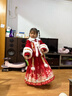 芭米諾漢服女童冬款拜年服新年國風(fēng)秋冬裝馬面裙冬季兒童唐裝 紅色 120 曬單實(shí)拍圖