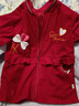 秋冬羽絨服外套防臟防水女孩中大童罩衣兒童圍裙寶寶吃飯正穿護衣 (幻糖)紅色 130碼(建議5-6歲） 曬單實(shí)拍圖