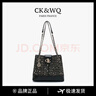 CK&WQ托特包輕奢新年女式2025新款小香風(fēng)時(shí)尚百搭通勤斜挎單肩包 粗花呢款黑色 無(wú)規格 曬單實(shí)拍圖