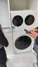 海信（Hisense）璀璨棉花糖三筒E8Q-1 全自動(dòng)滾筒洗衣機全家筒 4合1熱泵洗烘活水健康自由組合WH130E8Q-1+WV20W 曬單實(shí)拍圖