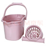 科力邦（Kelibang） 拖把桶 塑料拖把桶帶提手 免手洗甩干脫水拖布 懶人墩布清潔吸水地拖 粉色 KB1215 曬單實(shí)拍圖