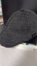 紅蜻蜓中老年人帽子男冬季休閑英倫風(fēng)保暖鴨舌帽老頭畫(huà)家帽子護耳前進(jìn)帽 內里加絨·護耳款灰色 均碼 帽圍（56-60CM） 曬單實(shí)拍圖
