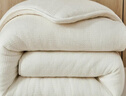 棉被新疆棉花被子冬被加厚保暖被芯春秋被單人雙人空調被墊蓋兩用 米白色 150*200cm6斤 四季被 曬單實(shí)拍圖