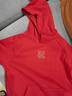 安德瑪（Under Armour）新春系列兒童衛衣大童印花連帽加絨上衣男女童休閑秋裝 紅色 150 曬單實(shí)拍圖