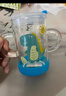 富光玻璃杯家用兒童牛奶杯子帶刻度吸管水杯男女寶寶沖泡奶粉杯帶把手 曬單實(shí)拍圖