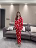LULU CARTER2026本命年真絲紅色生肖馬印花睡衣女冬季長(cháng)袖翻領(lǐng)高檔家居服套裝 祥瑞紅女-馬年限定 限定禮盒裝 L 建議100-120斤 曬單實(shí)拍圖