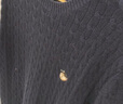 Teenie Weenie【云朵毛衣】小熊男裝2025秋冬新品圓領(lǐng)絞花軟糯針織衫男女同款 灰色 M (170) 曬單實(shí)拍圖