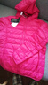 皮爾卡丹（pierre cardin）輕薄羽絨服女短款2023年新款時(shí)尚連帽冬季小個(gè)子中年母親保暖外套 玫紅色 XL 【參考110-120斤】 曬單實(shí)拍圖