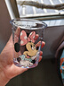迪士尼(Disney)玻璃杯反口杯星星米奇高顏值正版杯子女生水杯 米妮反口杯 350ml 曬單實(shí)拍圖