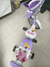 哈叮龍兒童自行車(chē)3-6-10歲單車(chē)男女童輕便腳踏車(chē)輔助輪5歲女孩車(chē)公主車(chē) 紫色【加寬加大坦克輪】 16寸 適合身高100-120cm 曬單實(shí)拍圖