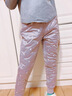G.duck小黃鴨羽絨褲女童內膽冬季兒童加厚校服神器棉褲內穿男東北防寒保 紫色 【羽絨內膽褲子】 100 cm 【建議身高90-100cm】 曬單實(shí)拍圖