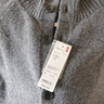 優(yōu)衣庫男女裝souffle?yarn舒芙蕾針織開(kāi)衫/毛衣毛衫25新款480023 08 深灰色 L 曬單實(shí)拍圖
