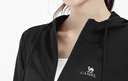 駱駝（CAMEL）連帽開(kāi)衫健身服女薄絨款跑步運動(dòng)外套 Y23CA4L0020A 黑色 M 曬單實(shí)拍圖