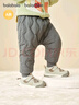 巴拉巴拉balaOne兒童羽絨褲男女童長(cháng)褲寶寶保暖2025冬季新款高腰 灰色熊-白鴨絨 100 cm-充絨量26g 曬單實(shí)拍圖