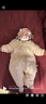 戴維貝拉女寶寶夾棉爬服秋冬新生兒連體衣嬰兒哈衣 曬單實(shí)拍圖