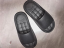 HIPANDA居家用拖鞋女士防滑EVA軟底室內家居柔軟舒適不掉跟 黑色 38-39 曬單實(shí)拍圖