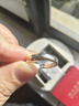 順慶銀樓銀戒指999足銀光板開(kāi)口男女情侶款節日禮物送女友節日禮物 光板情侶對戒 曬單實(shí)拍圖