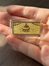 周大福生日快樂(lè )足金黃金工藝金金片(工費0)約10g EOI71 曬單實(shí)拍圖