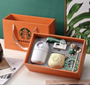 星巴克（Starbucks）馬克杯咖啡杯陶瓷水杯子禮盒杯子限量版2025櫻花杯情人節禮物禮品 金桂銅章香氛禮盒套裝 曬單實(shí)拍圖