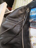 西柏萊頭層牛皮餃子包2026春夏新款高級感hobo包大容量真皮單肩斜挎女包 黑色 曬單實(shí)拍圖