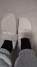 朦朦兔流氓兔包跟棉拖鞋女冬季外穿防水羽絨保暖加絨家居室內棉鞋男冬天 米白色 38-39 【適合37-38腳穿】 曬單實(shí)拍圖