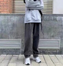 啄木鳥(niǎo)（TUCANO）寬松直筒牛仔褲男秋冬季美式潮牌高街男生褲子加絨加厚闊腿褲 煙灰 XL 【推薦135-160斤】 曬單實(shí)拍圖