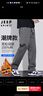JEEP SPIRIT吉普純棉休閑褲男秋冬季寬松直筒褲子男工裝闊腿褲 灰色 2XL 曬單實(shí)拍圖