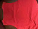 松山棉店棉莫男女大紅色背心本命馬年結婚莫代爾打底衫汗衫7A抑菌抗靜電 曬單實(shí)拍圖