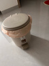 茶花（CHAHUA）6L垃圾桶塑料圓型腳踏翻蓋清潔桶家用茶水桶有內桶紙簍1502 新品灰-1個(gè) 曬單實(shí)拍圖