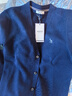 哈吉斯（HAZZYS）男裝V領(lǐng)外套羊毛開(kāi)衫ABYZD0BCF10 深藏青色DN 175/96A48 曬單實(shí)拍圖