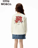 little MO&Co.貓和老鼠聯(lián)名系列 little moco童裝25秋裝新款男女童套頭衛衣長(cháng)袖 米白色 140 140/68 曬單實(shí)拍圖