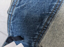MISS SIXTY2025冬季新款牛仔褲女含羊絨中腰顯瘦直筒褲厚款長(cháng)褲 深藍短版 30 曬單實(shí)拍圖