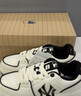 MLB鞋子男女情侶運動(dòng)鞋休閑復古板鞋學(xué)長(cháng)鞋百搭厚底小白鞋 波士 紐約洋基隊/白色 36.5 曬單實(shí)拍圖