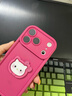 素洛適用蘋(píng)果17promax手機殼純色高級感K貓公仔支架iPhone16pro創(chuàng  )意卡通可愛(ài)14時(shí)尚輕奢13硅膠加厚防摔 精孔相框硅膠（玫紅色+玫紅kt貓頭支架） iPhone 17 Pro 曬單實(shí)拍圖
