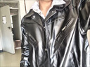 籬人歸cleanfit短款墊肩結構皮衣外套男春秋高級感痞帥炸街機車(chē)夾克套裝 黑色皮衣 XL 曬單實(shí)拍圖