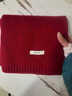 CinvaiKrose官方店小c&k紅色羊毛圍巾女2026新款冬季百搭圍脖生日情人節禮物 酒紅色【限定禮盒包裝】送女友老婆女生禮物走心 曬單實(shí)拍圖