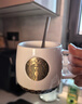 星巴克經(jīng)典黑紅白魚(yú)鱗陶瓷銅牌馬克杯水杯咖啡杯復古人魚(yú)情侶對杯禮物 白色單杯原盒 送手提袋 曬單實(shí)拍圖