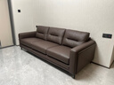 M&D CASA半青皮真皮沙發(fā)客廳2025新款三人位直排中古風(fēng)沙發(fā)MD沙發(fā)TONO 凡戴克棕|半青皮 三人位 227cm 曬單實(shí)拍圖