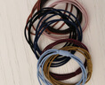 抖音網(wǎng)紅頭繩發(fā)圈小清新韓版頭飾少女心扎頭發(fā)飾品四合一皮筋 黑色多股發(fā)繩20根 曬單實(shí)拍圖