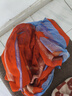 馨護士秋冬季新款禮物圍巾女大尺寸保暖防寒披肩中老年媽媽氣質(zhì)穿搭絲巾 BLS62 橘黃藍 曬單實(shí)拍圖
